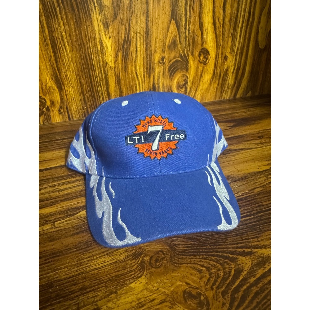 Dyno Nobel LTI 7 Free Safety Milestone Hat Blue Silver Flame OTTO Cap 58-575